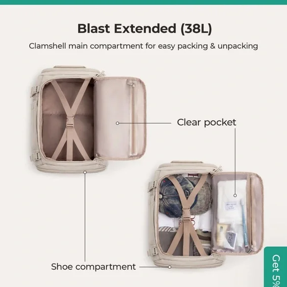 BAGSMART Blast Travel Backpack - Picture 5 of 11